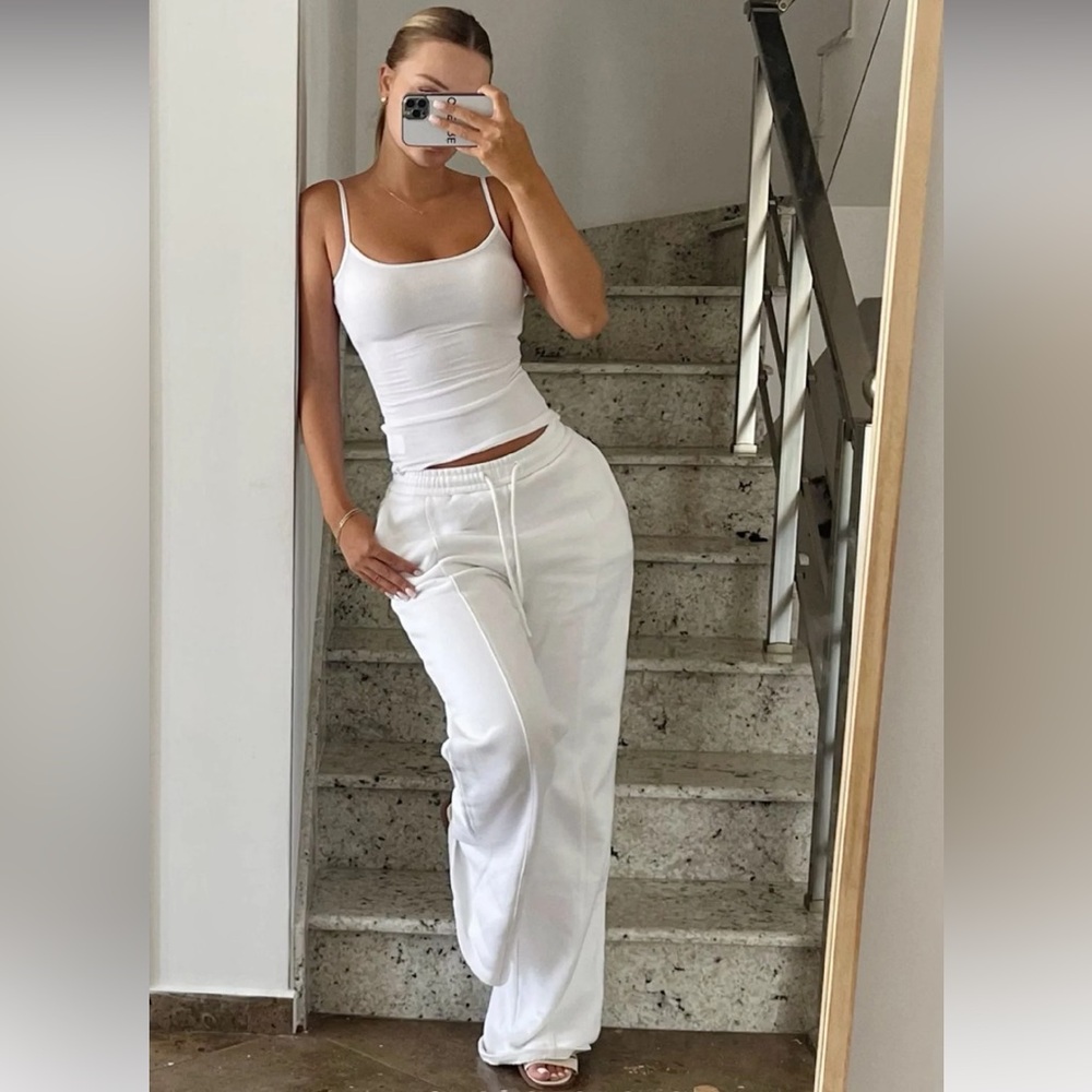NWT MyOutfitOnline Structured Wide Leg Sweatpants
